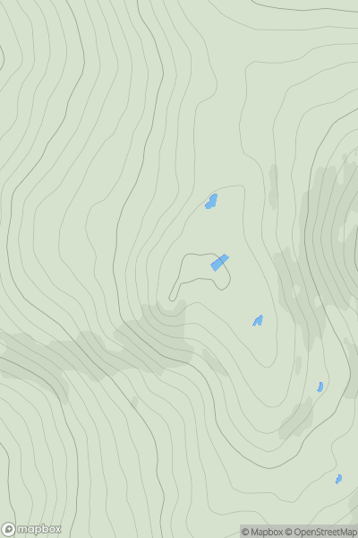 Thumbnail image for Bennan [Carrick and Galloway] [NX403825] showing contour plot for surrounding peak